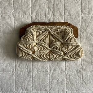 Cutie Crochet and Wood Clutch